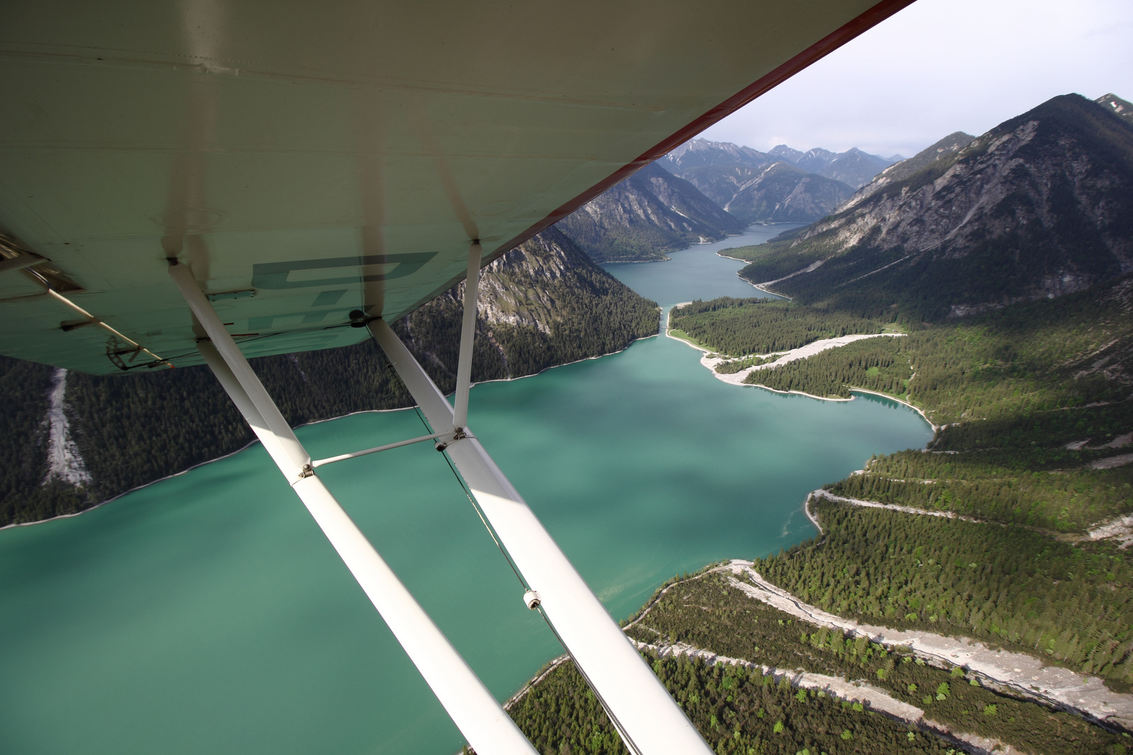 Heiterwanger See und Plansee - Mitflug mit einer Piper Super Cub 18 5 2018