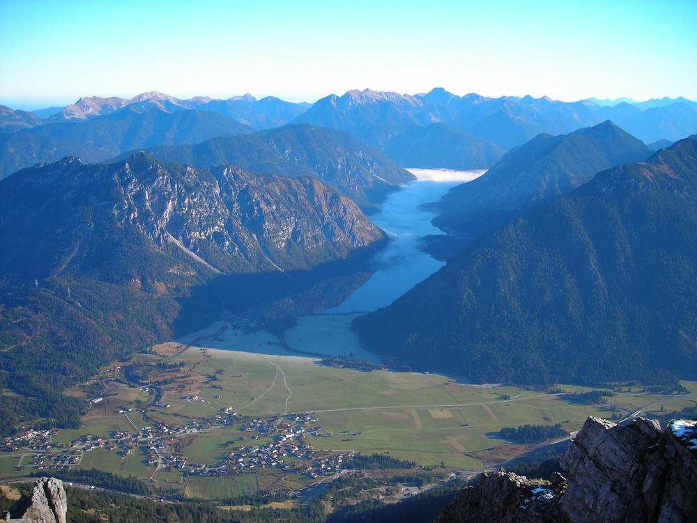 Heiterwanger- und Plansee vom Thaneller aus