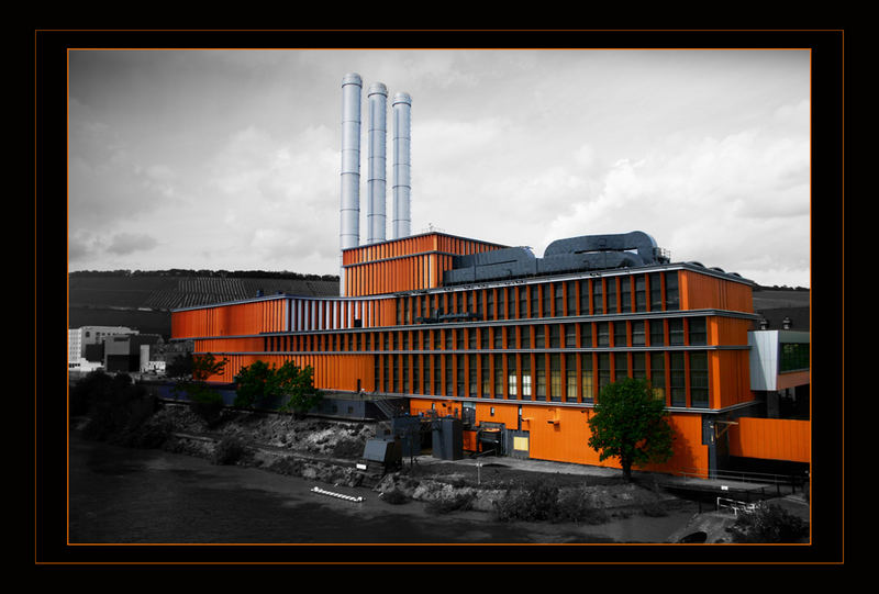Heizkraftwerk im Würzburger Binnenhafen