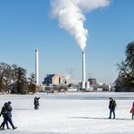 HEIZKRAFTWERK KLINGENBRERG IM WINTER