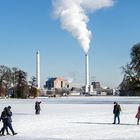 HEIZKRAFTWERK KLINGENBRERG IM WINTER