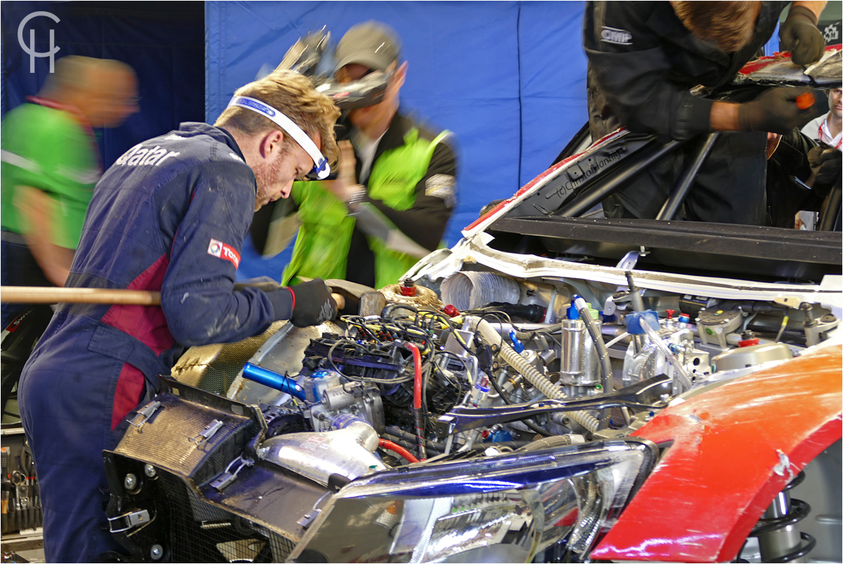 Hektik im Servicepark