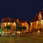 Helbronn. Architektur gegenüber am Marktplatz