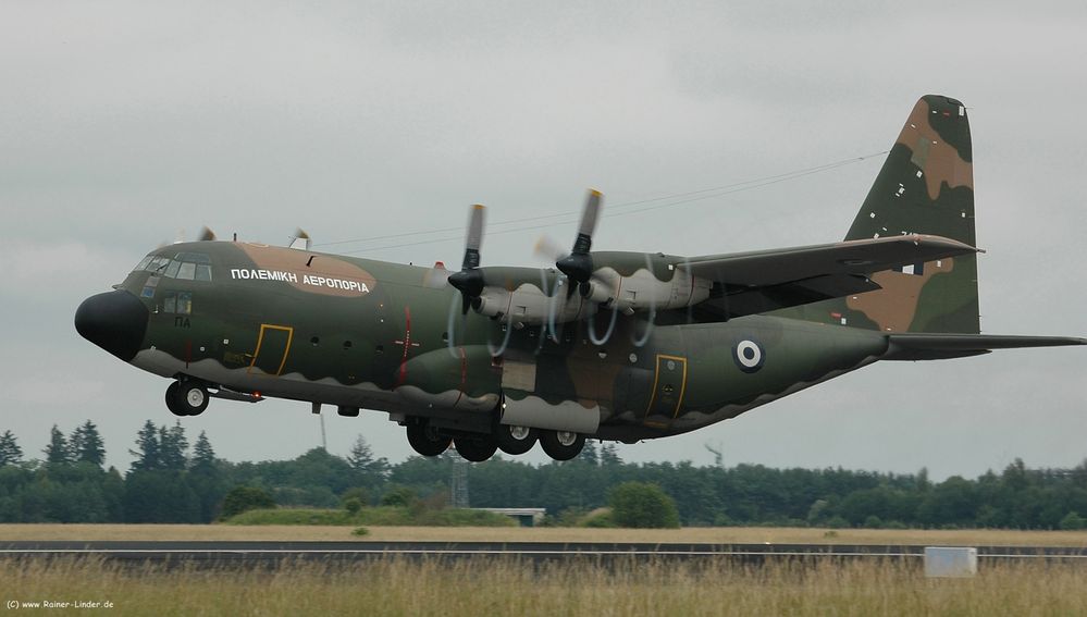 Helenic Air Force C-130H Hercules airborne in Lechfeld/ETSL