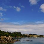 [ Helford River & Trerose Estate, from Trebah Beach ]