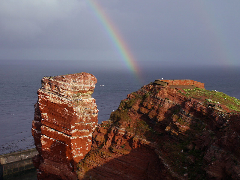 Helgoland bei Regen