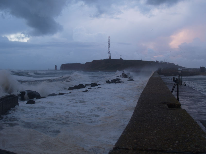 Helgoland bei Sturm