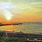 Helgoland goldene Morgenfarben