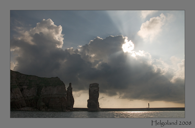 Helgoland im Gegenlicht