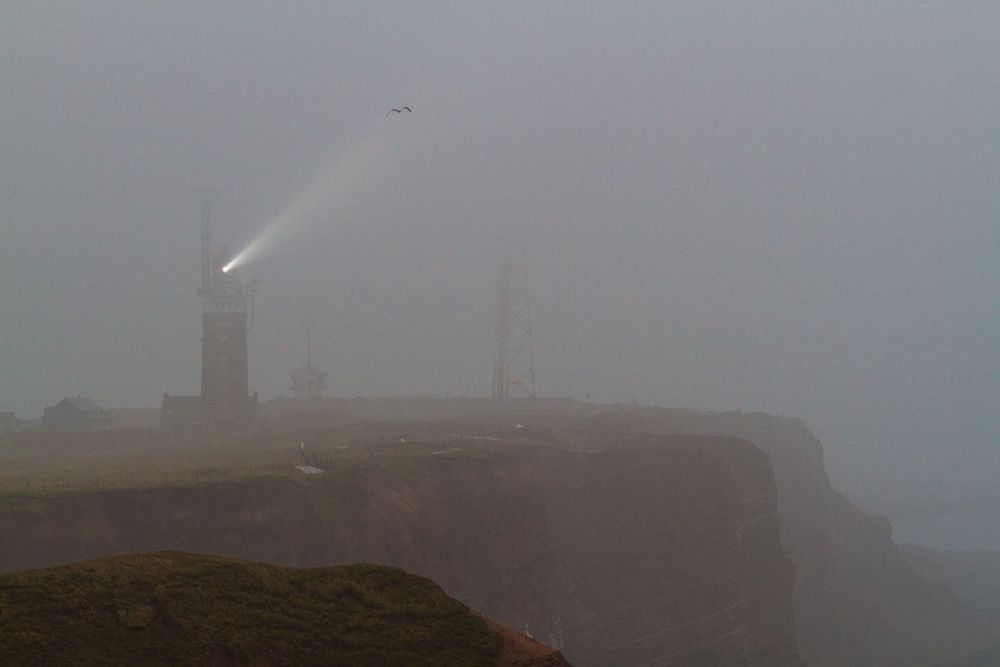 Helgoland im Nebel