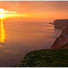 Helgoland - Klippen im Sonnenuntergang