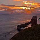 Helgoland "Lange Anna" bei Sonnenuntergang