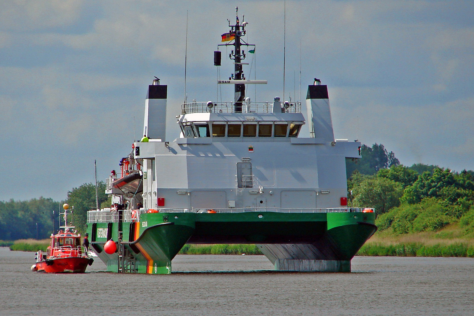 Helgoland, nicht in der Nordsee, im Nord-Ostsee-Kanal