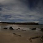 Helgoland - Nordstrand mit Mondlicht