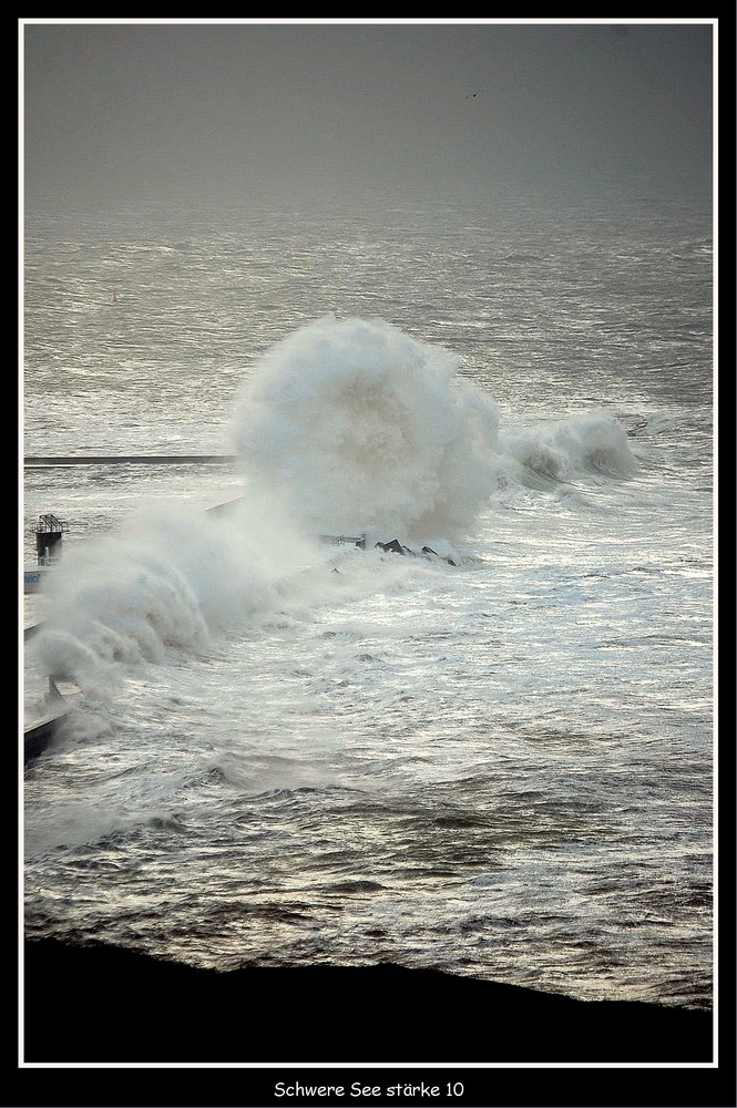 Helgoland Schwere See