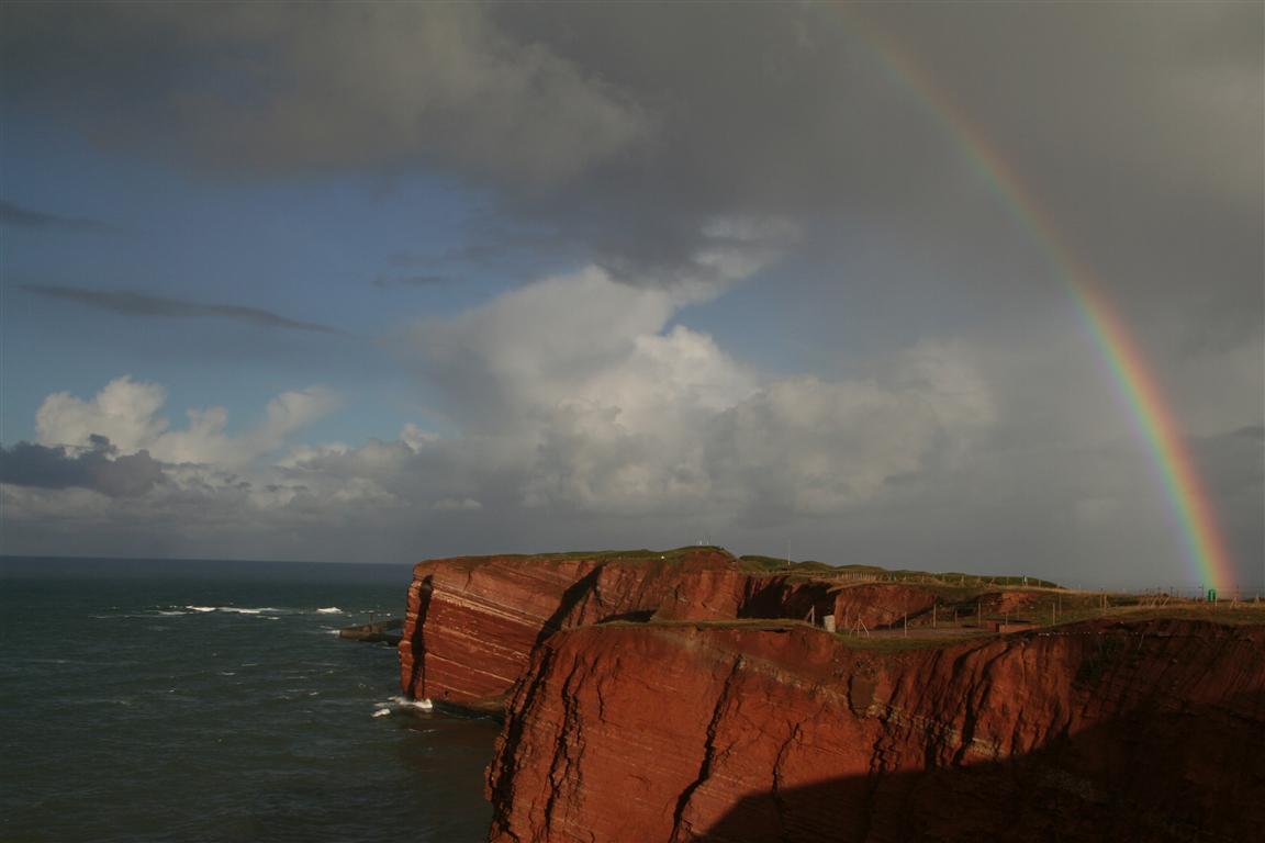 Helgoland: Sonne - Wolken - Regen