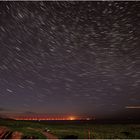 Helgoland - startrails am Nordhimmel