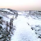 Helgoland - Wai langs Klef im Schnee