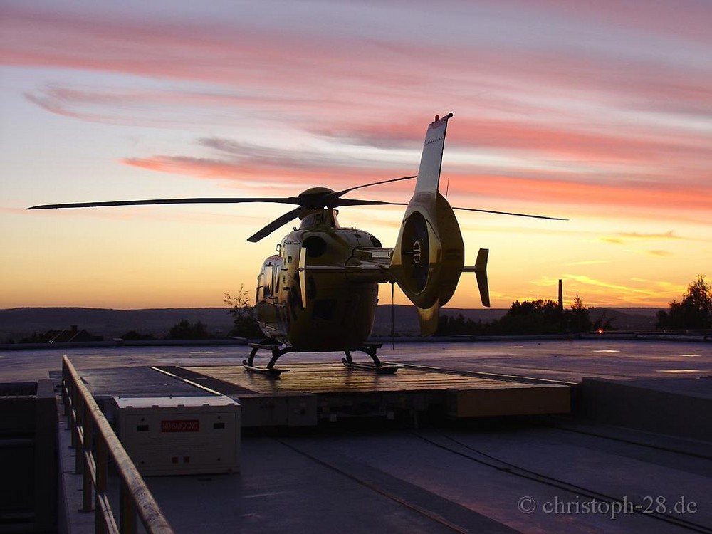 Heli at Sunset