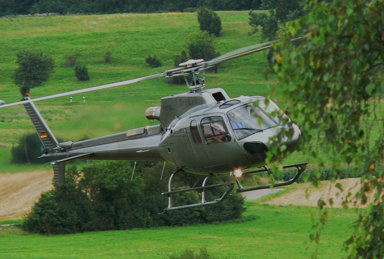 Heli im anflug