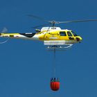 Heli im Löscheinsatz