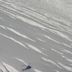 Heli-Schatten auf dem Franz Josef Gletscher