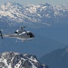 Heli über den Alpen