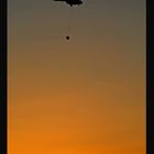 HELICOPTER AND SUNSET