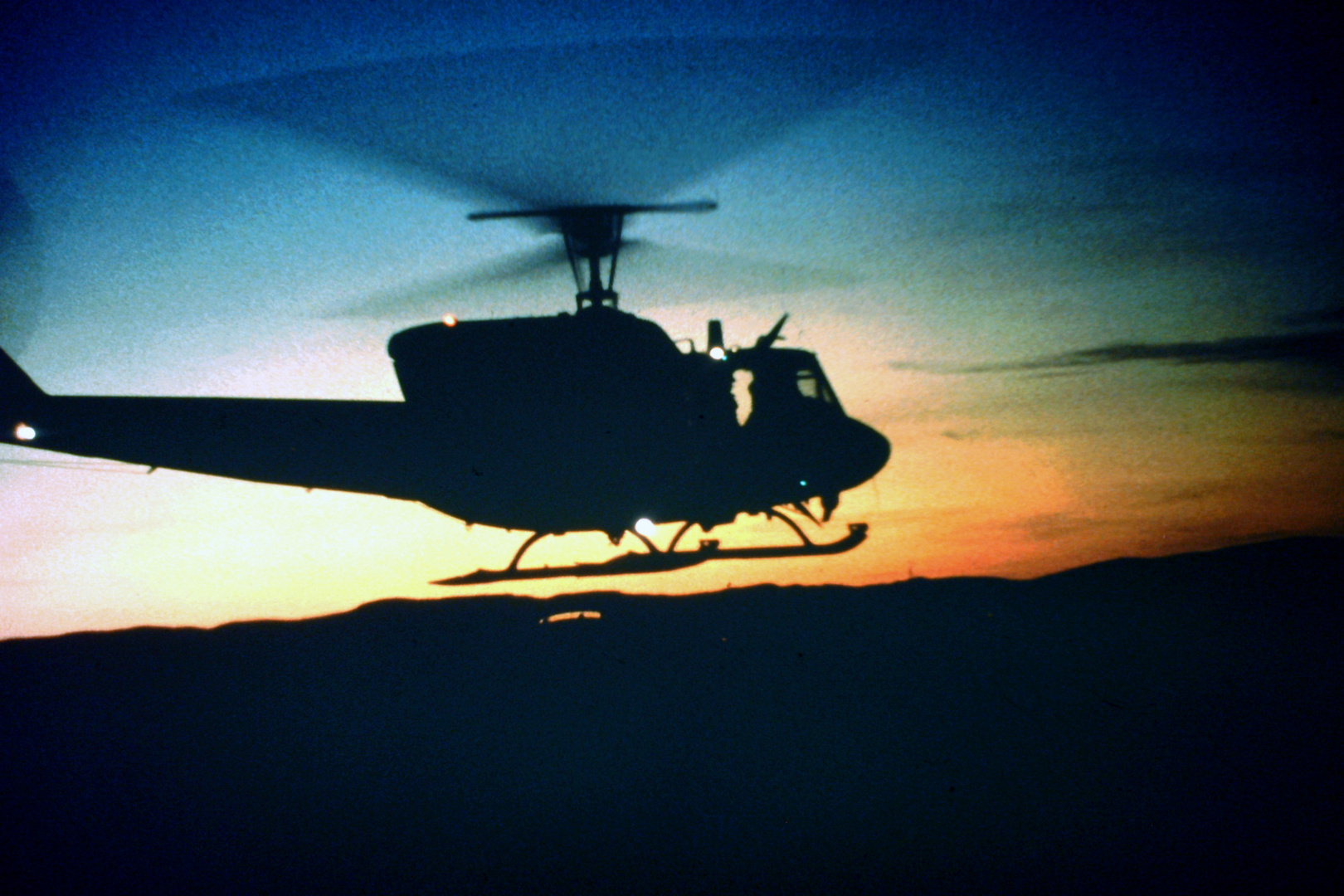 Helicopter at Goose Bay Nightflight 1986 II