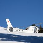 Helicopter und Winterlandschaft