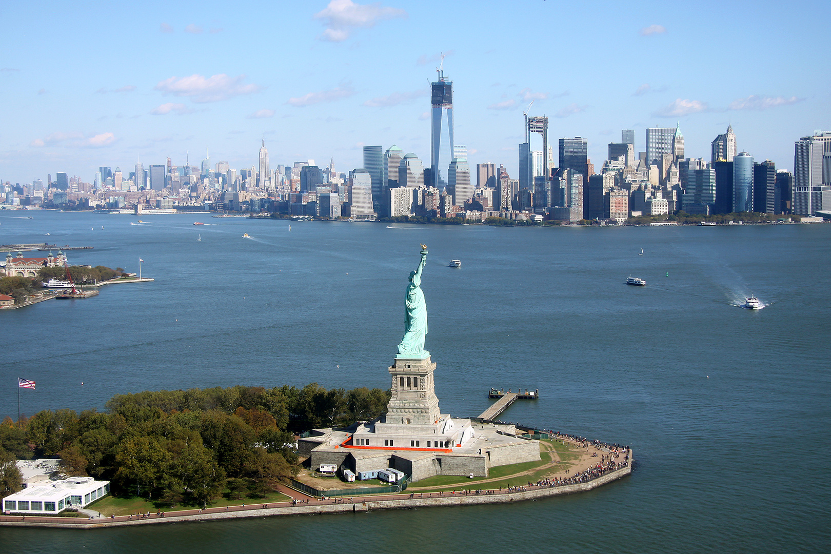 Helicopter View New York City