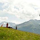 Helicopter  Work Italian Alps