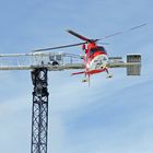 Helikopter beim Spital Einsiedeln