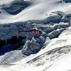 Helikopter flug über das Jungfraujoch
