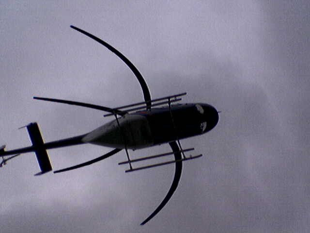 Helikopter von unten