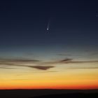 Heller Komet am Morgenhimmel
