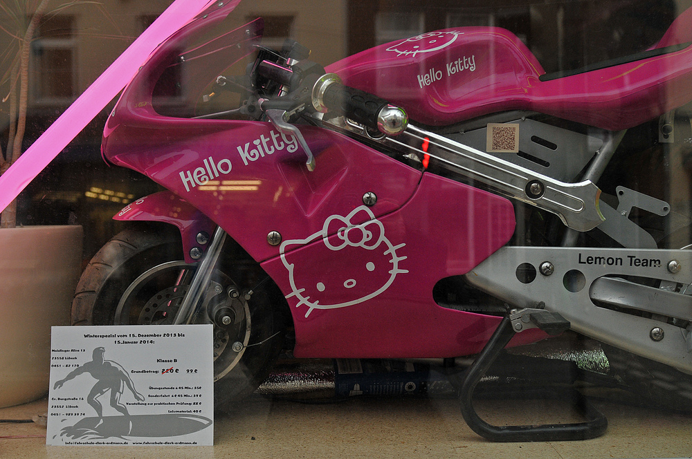 Hello Kitty – Motorrad