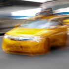 Hells driver in a yellow cab