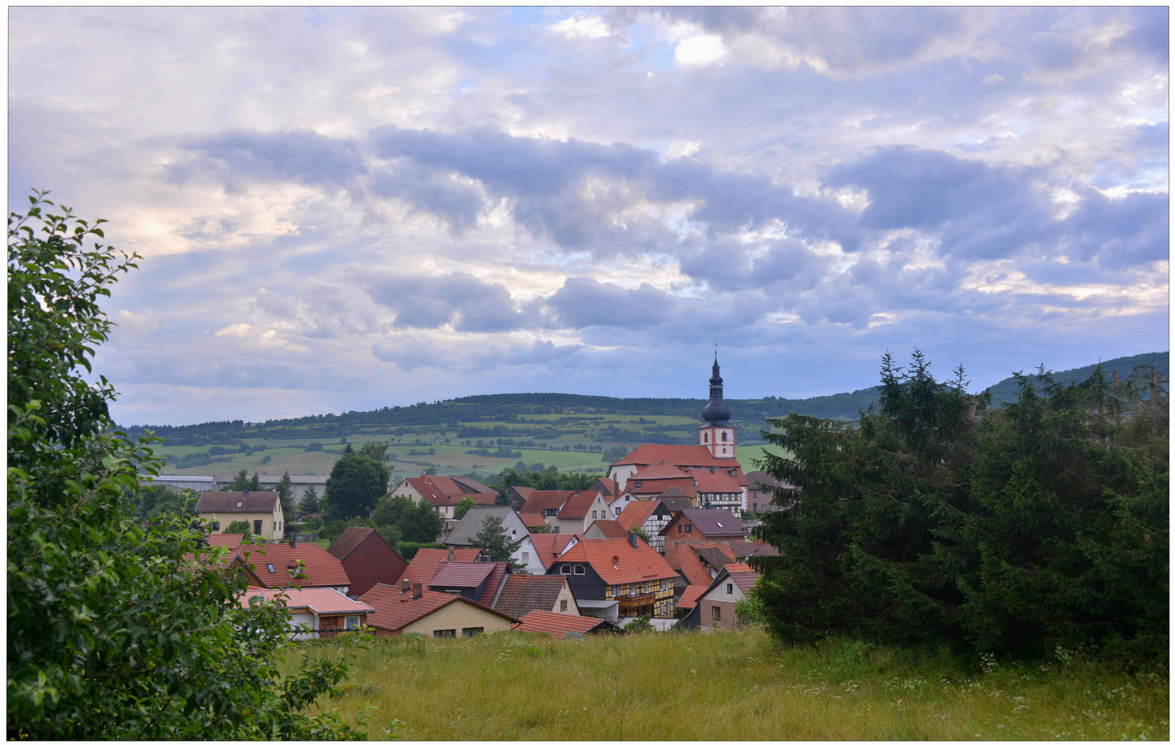 Helmershausen am Morgen (Helmershausen por la mañana)