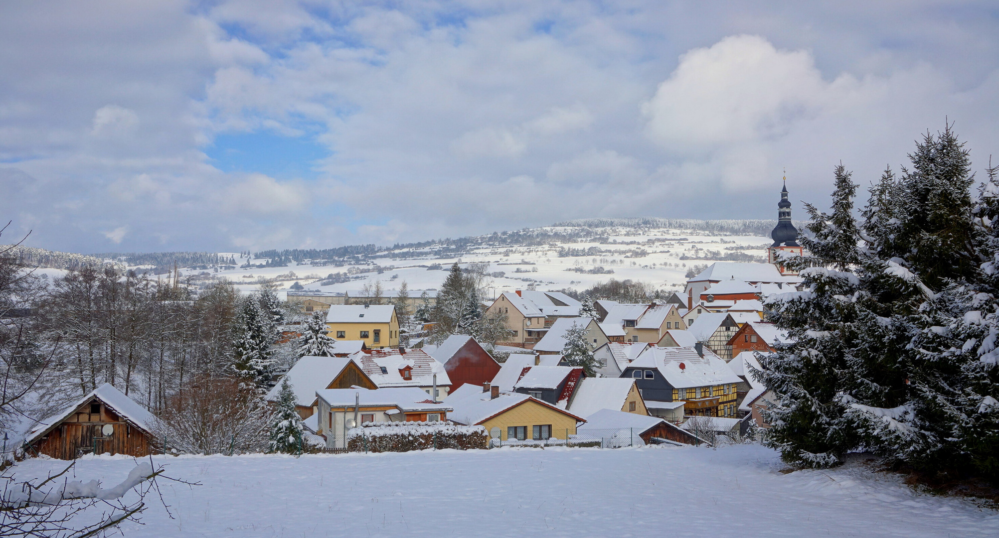 Helmershausen im Winter (Helmershausen en invierno)