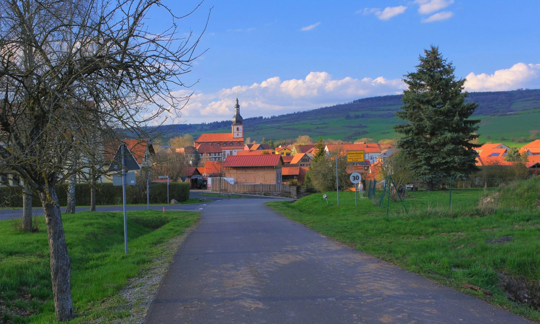 Helmershausen in der Abendsonne