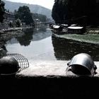 helmets at dal lake