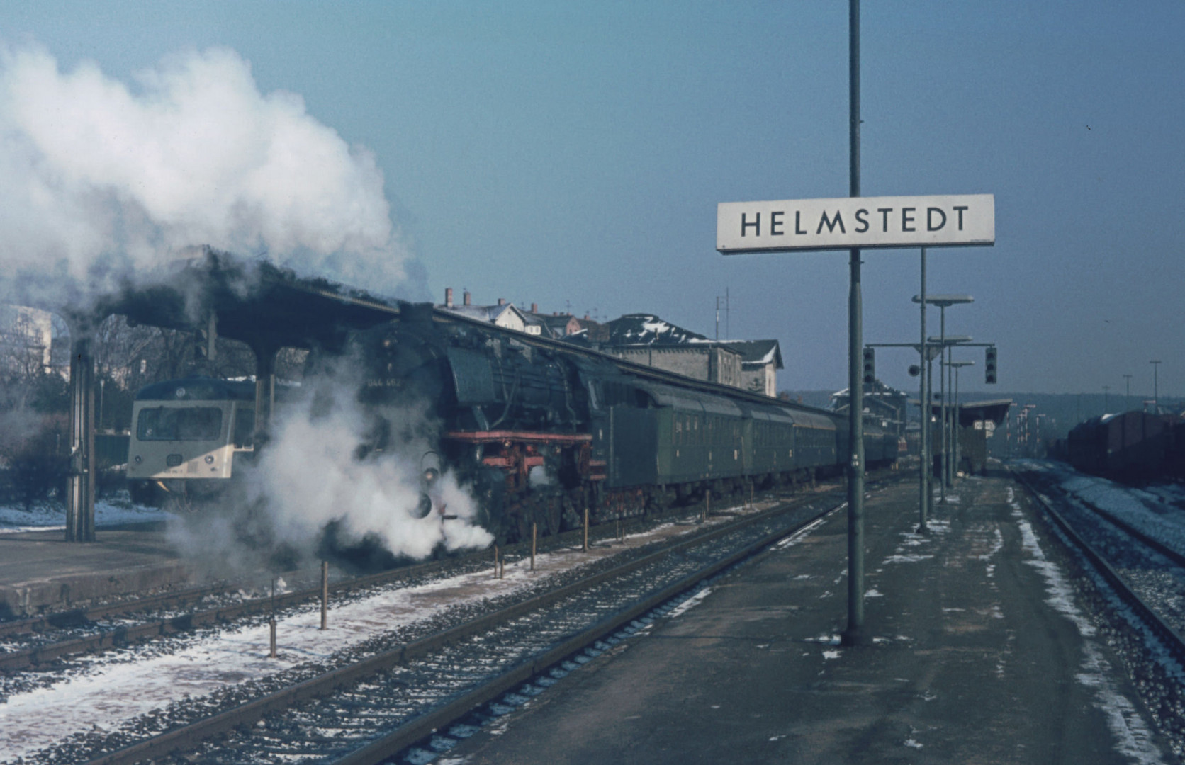 Helmstedt 1976 Foto Bild berlin  eisenbahn  verkehr Bilder auf