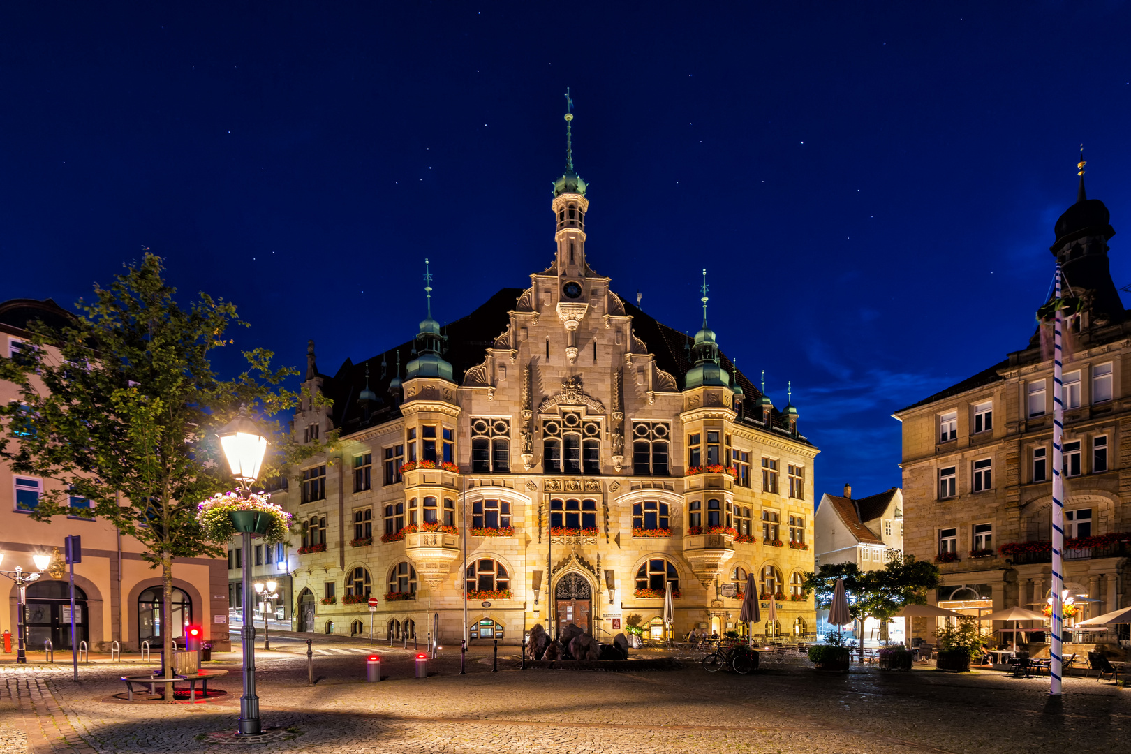 Helmstedter Rathaus unter'm Sternenhimmel