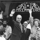 Helmut Kohl und Maggie Thatcher 1989 Deidesheim RLP