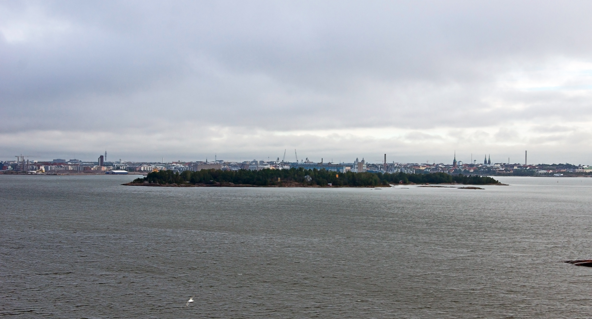 Helsingfors Panorama von See