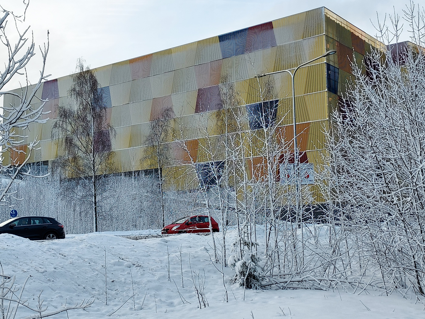 Helsinki, a new parking house on Postipuisto