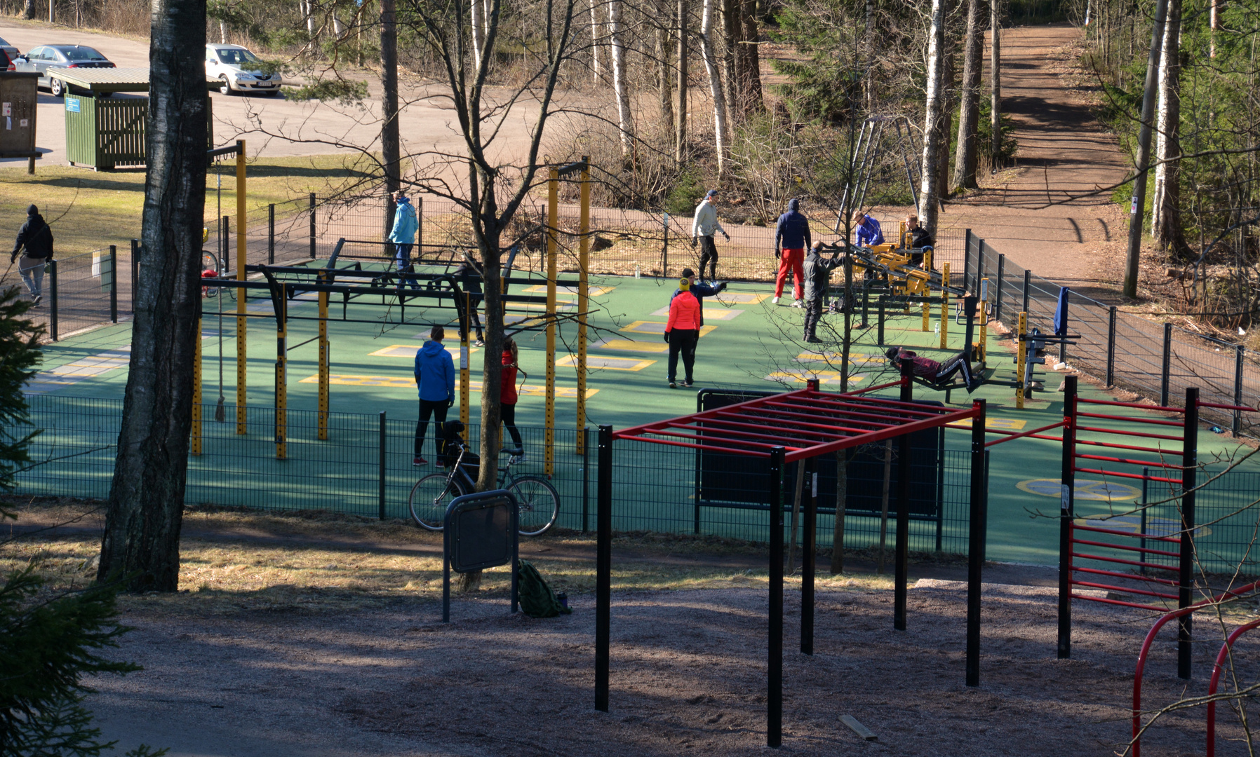 Helsinki, Active people on the outsidegym