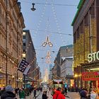 Helsinki, Aleksanterinkatu at Christmas degorations 
