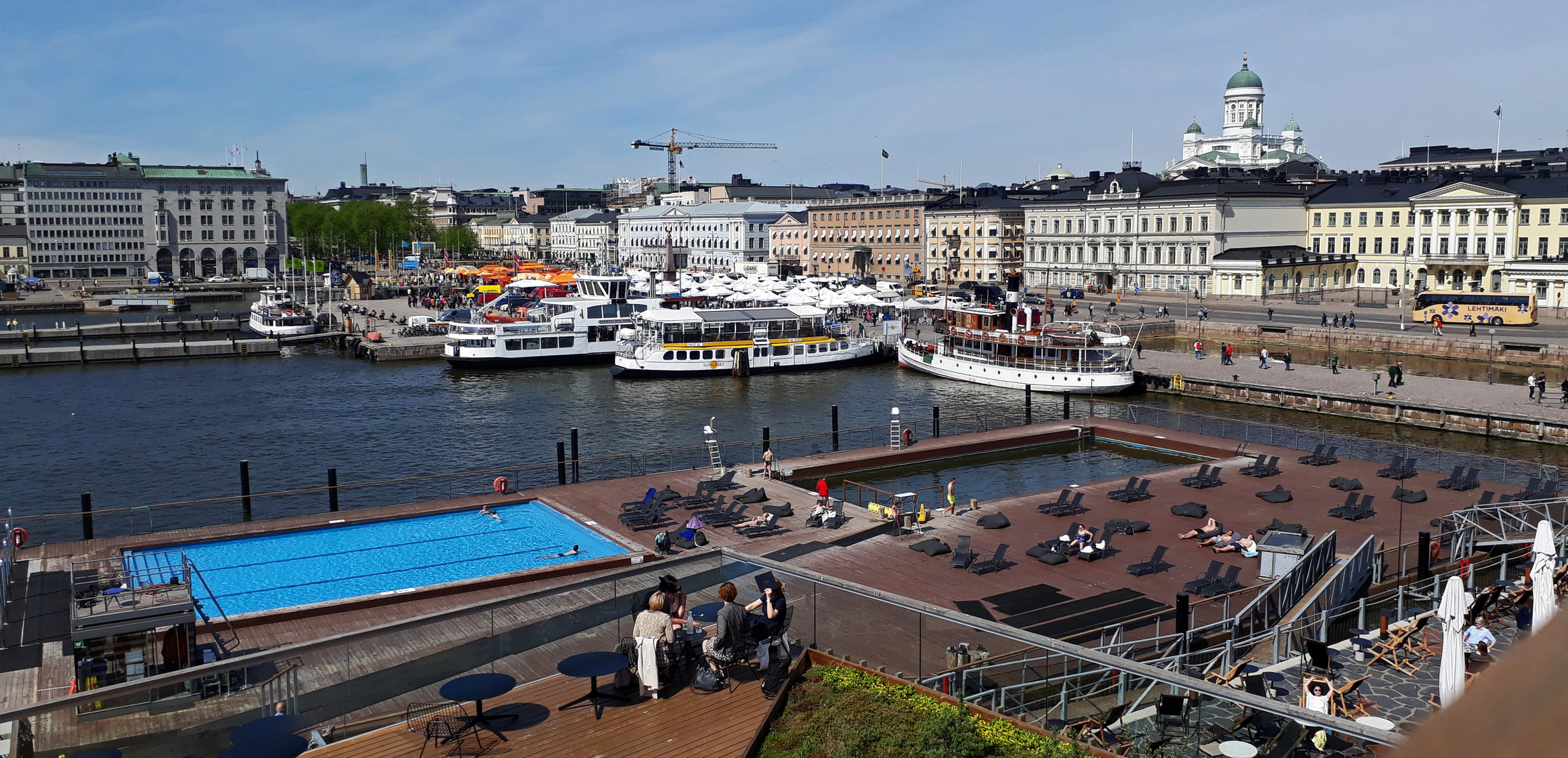 Helsinki, Allas Seapool and Marketplace